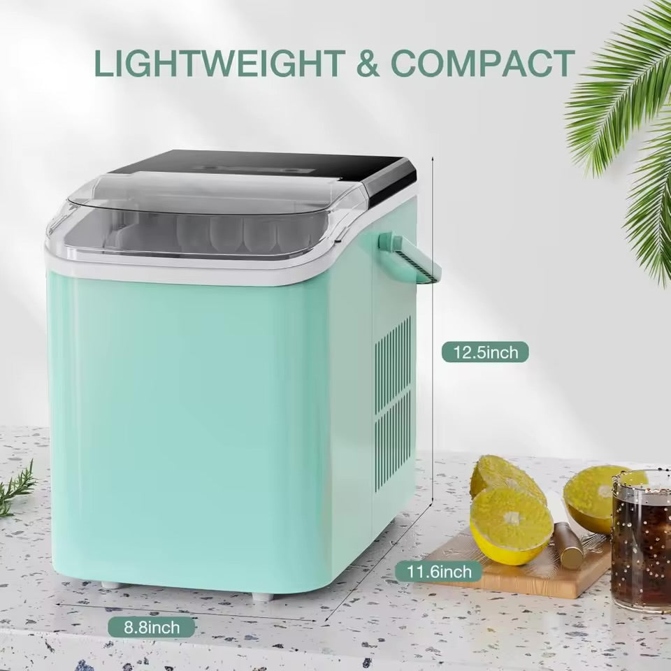 Sweet furniture countertop Ice maker machine, basket handle,9 cubes in 8 min/24hrs