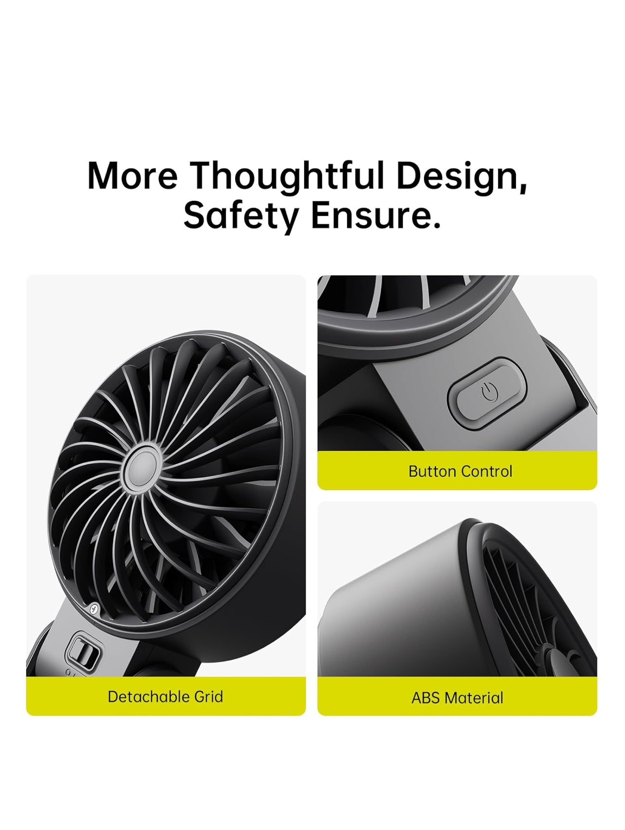 JISULIFE Handheld Fan Life7 – Ultimate Flexibility: High-Power Motor, LED Display, 19.5 Hrs Cooling, 5000mAh Rechargeable, 5-Speed, Foldable Design, 3-IN-1 Portable Fan for Travel Cruise Beach