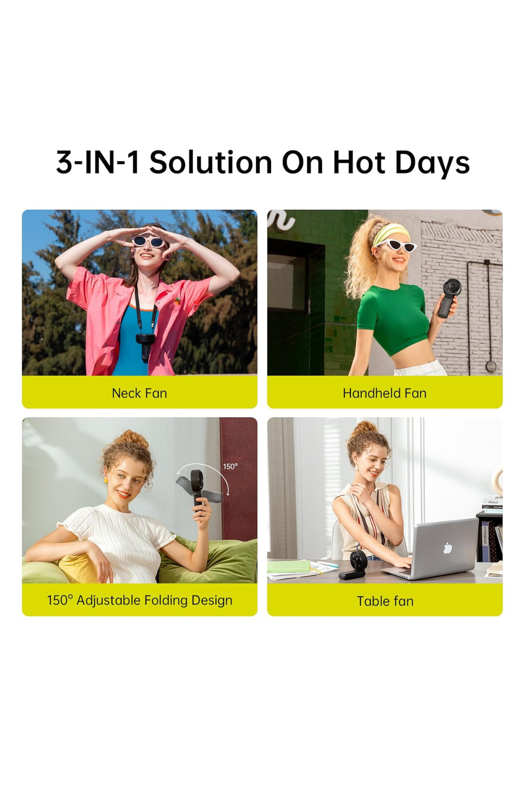 JISULIFE Handheld Fan Life7 – Ultimate Flexibility: High-Power Motor, LED Display, 19.5 Hrs Cooling, 5000mAh Rechargeable, 5-Speed, Foldable Design, 3-IN-1 Portable Fan for Travel Cruise Beach
