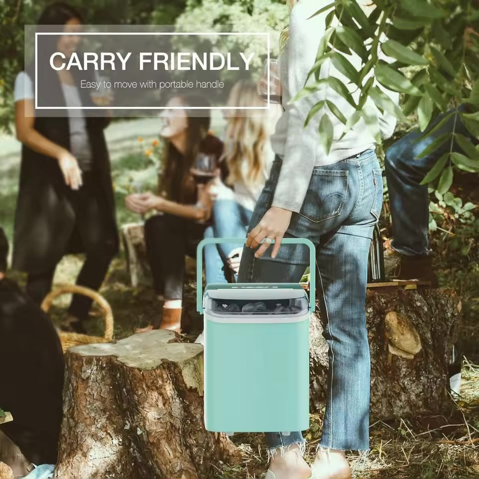 Sweet furniture countertop Ice maker machine, basket handle,9 cubes in 8 min/24hrs
